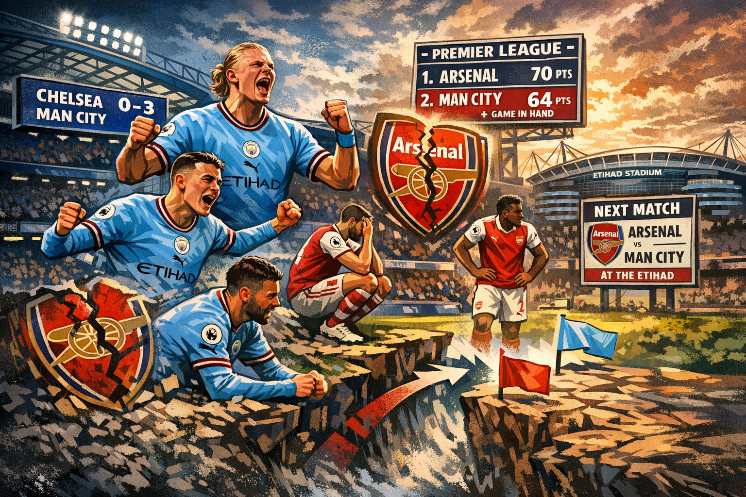 Manchester City Close the Gap on Arsenal With Commanding Stamford Bridge Win